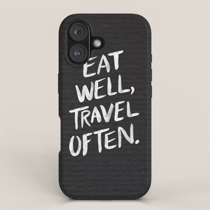 Eat Well, Travel Often iPhone Case Gallery Image 1