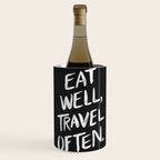 Eat Well, Travel Often Wine Chiller Gallery Image 1