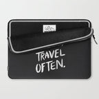 Eat Well, Travel Often Laptop Sleeve Gallery Image 2