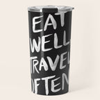 Eat Well, Travel Often Travel Mug Gallery Image 1