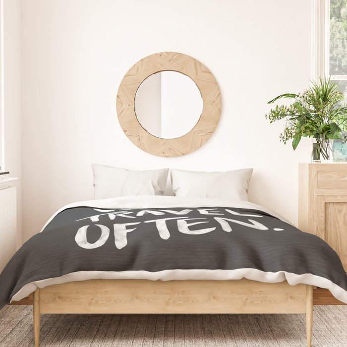 Eat Well, Travel Often Duvet Cover Gallery Image 3