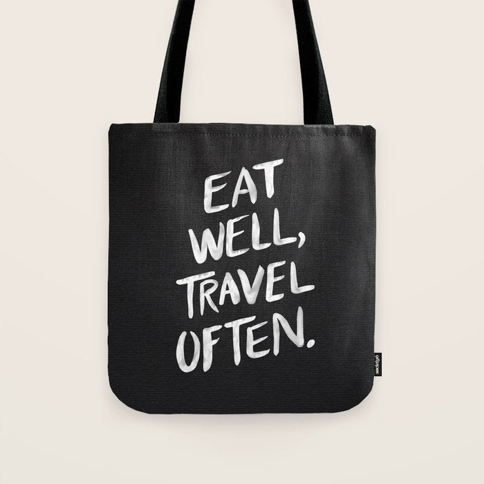 Eat Well, Travel Often Tote Bag Gallery Image 1