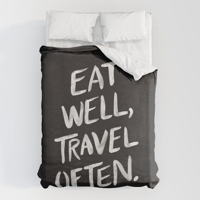 Eat Well, Travel Often Duvet Cover Gallery Image 6