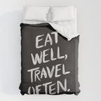 Eat Well, Travel Often Duvet Cover Gallery Image 6
