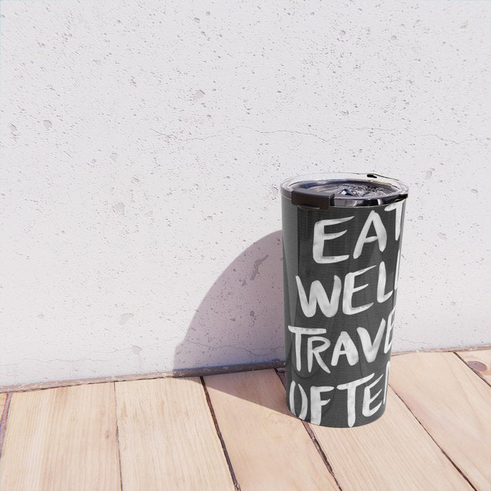 Eat Well, Travel Often Travel Mug Gallery Image 4