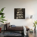 Eat Well, Travel Often Wood Wall Art Gallery Image 2