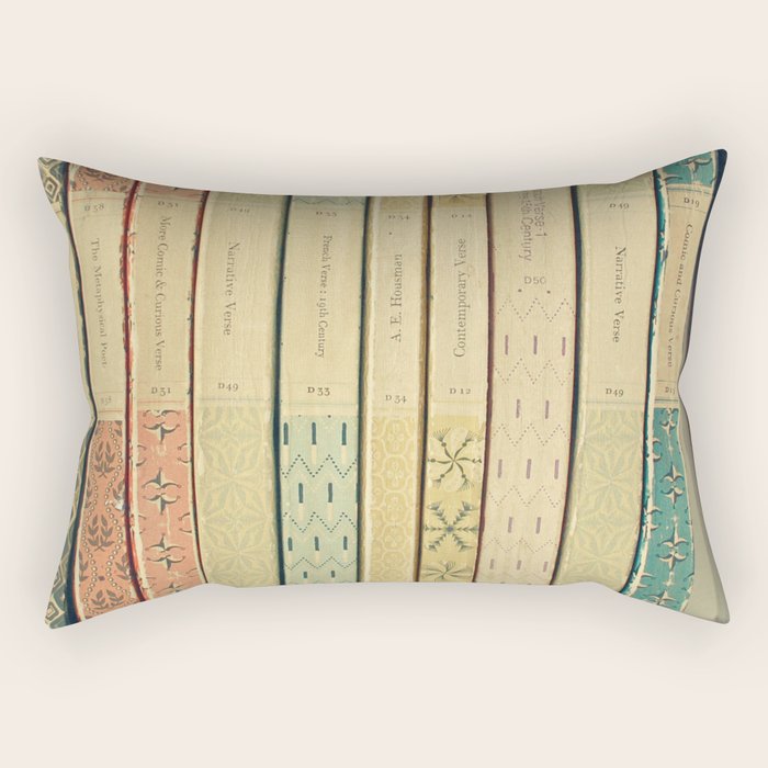 Old Books Rectangular Pillow Gallery Image 2