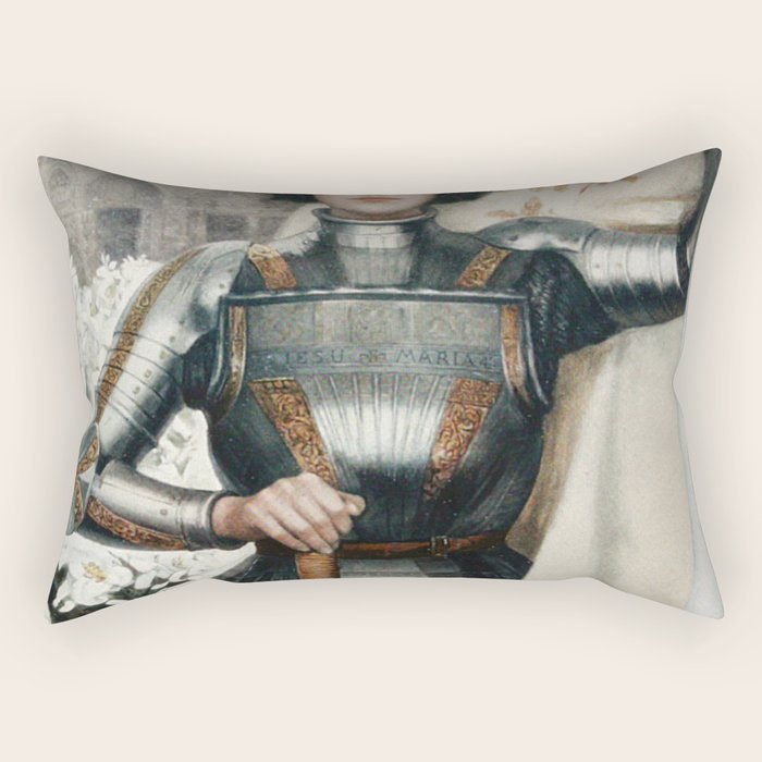 Saint Joan Of Arc Rectangular Pillow Gallery Image 2