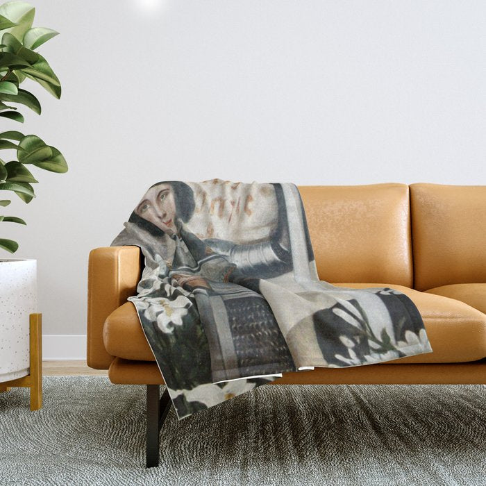 Saint Joan Of Arc Throw Blanket Gallery Image 1
