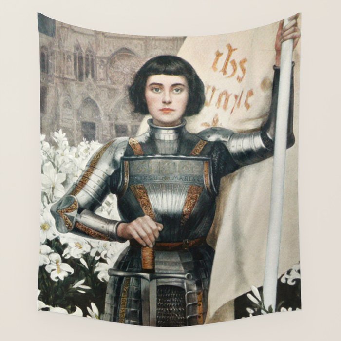 Saint Joan Of Arc Wall Tapestry Gallery Image 1