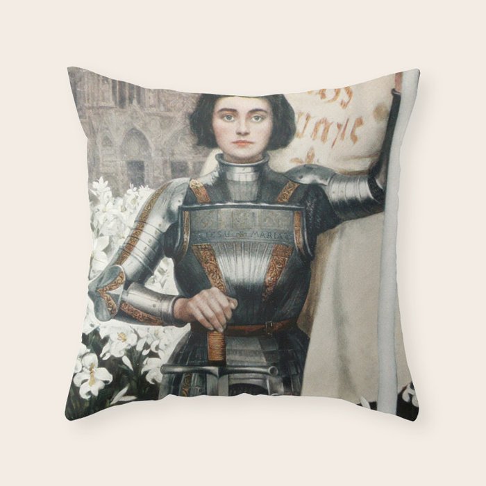 Saint Joan Of Arc Throw Pillow Gallery Image 6