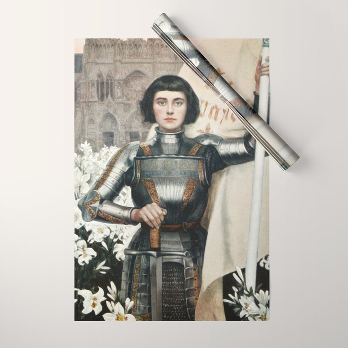 Saint Joan Of Arc Wrapping Paper Gallery Image 1