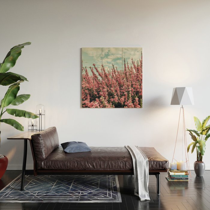 Texas Sage Bush Wood Wall Art Gallery Image 2