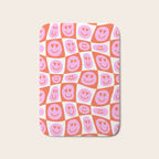 Romantic love heart eye face pattern Bath Mat Gallery Image 1