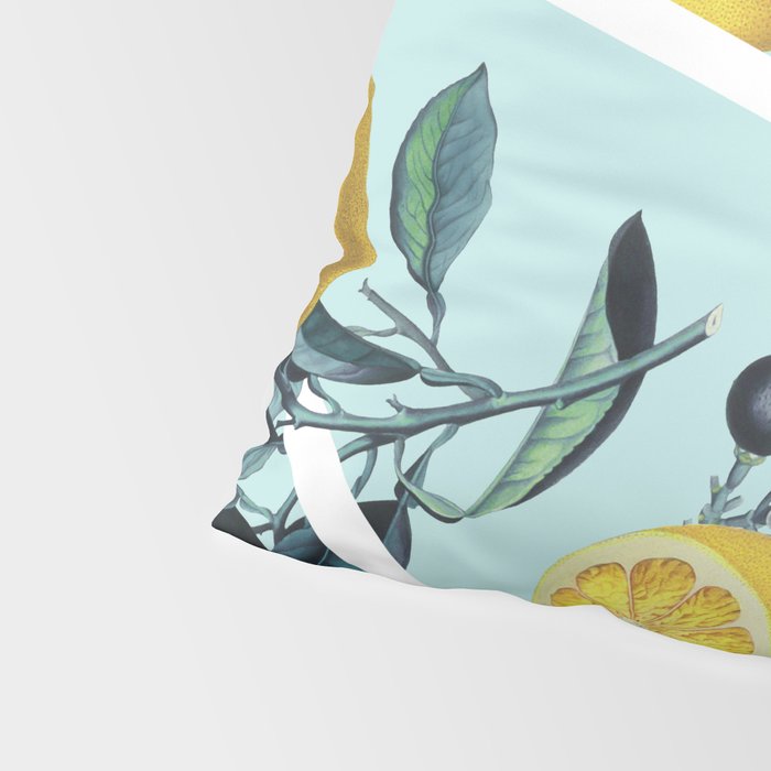 Geometric and Lemon pattern III Pillow Sham Gallery Image 4