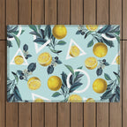 Geometric and Lemon pattern III Outdoor Rug Gallery Image 1