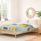 Geometric and Lemon pattern III Duvet Cover Gallery Image 2