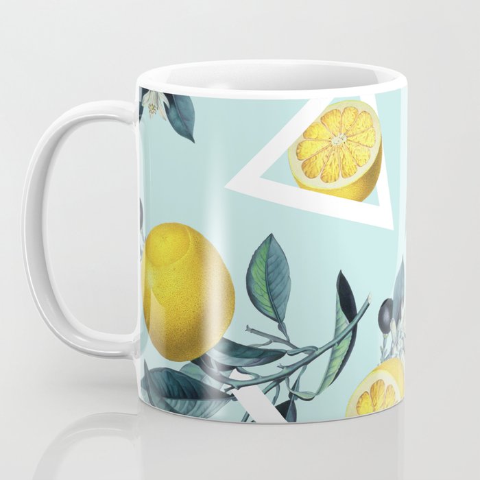 Geometric and Lemon pattern III Coffee Mug Gallery Image 3