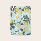 Geometric and Lemon pattern III Bath Mat Gallery Image 1