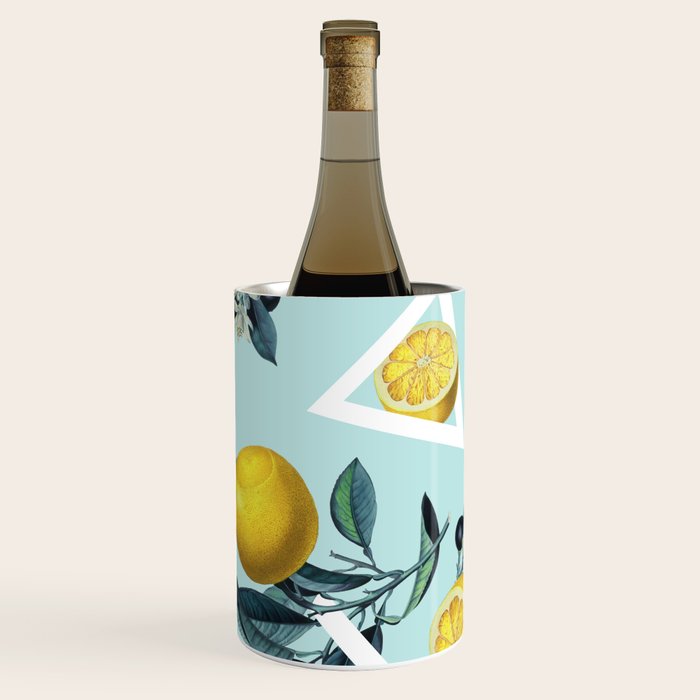Geometric and Lemon pattern III Wine Chiller Gallery Image 2