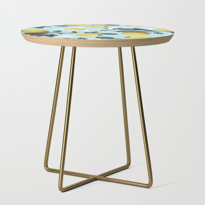 Geometric and Lemon pattern III Side Table Gallery Image 1