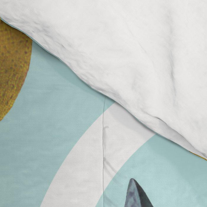 Geometric and Lemon pattern III Comforter Gallery Image 4