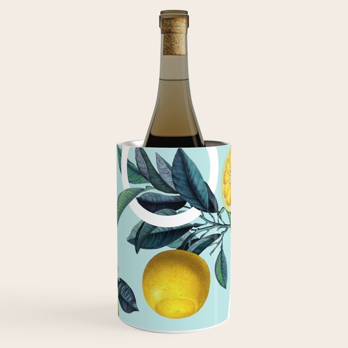 Geometric and Lemon pattern III Wine Chiller Gallery Image 3