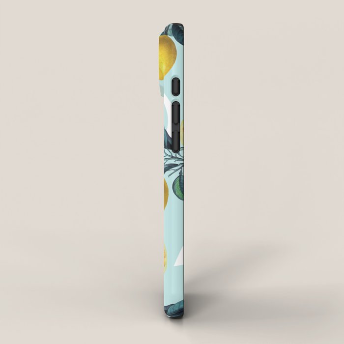 Geometric and Lemon pattern III iPhone Case Gallery Image 2