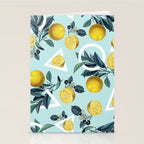 Geometric and Lemon pattern III Stationery Card Gallery Image 2