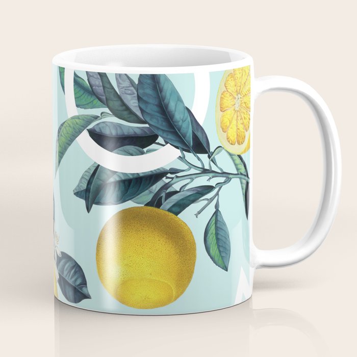 Geometric and Lemon pattern III Coffee Mug Gallery Image 1