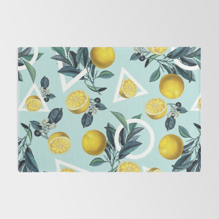 Geometric and Lemon pattern III Rug Gallery Image 2