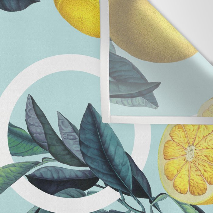 Geometric and Lemon pattern III Wall Tapestry Gallery Image 3