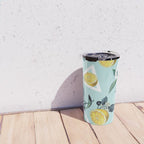 Geometric and Lemon pattern III Travel Mug Gallery Image 4