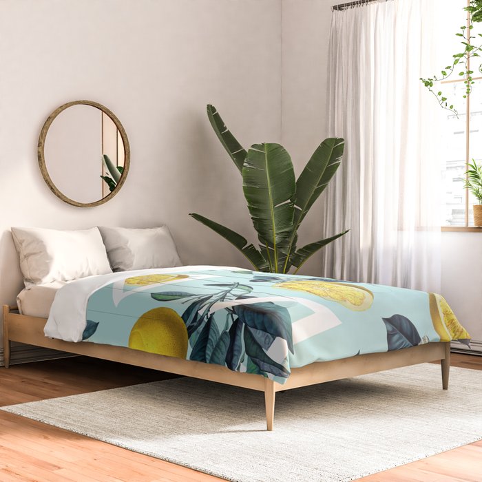 Geometric and Lemon pattern III Comforter Gallery Image 2