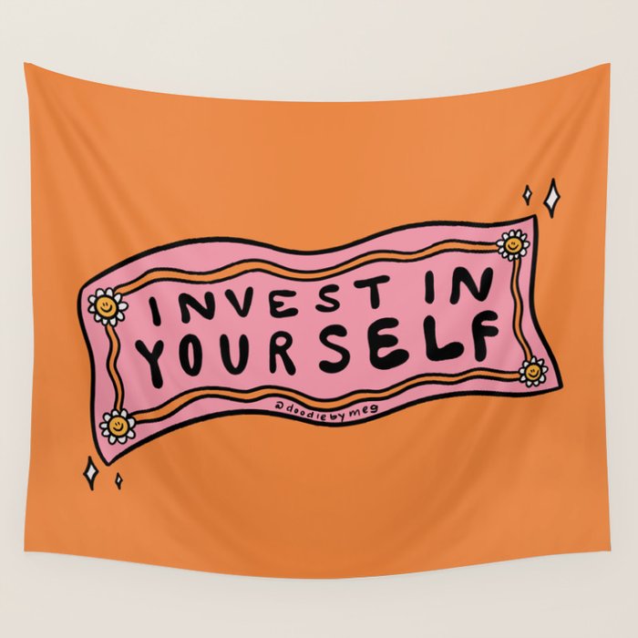 Invest In Yourself Wall Tapestry Gallery Image 4