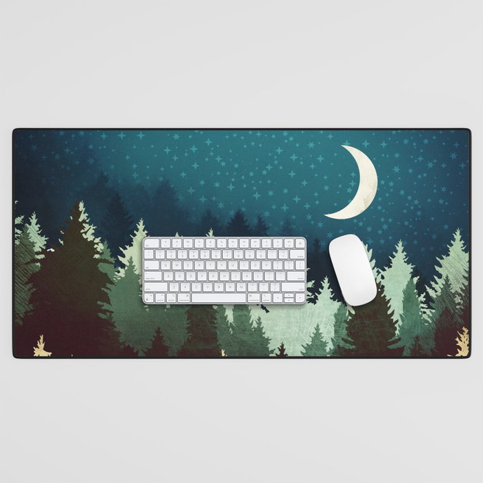 Star Forest Reflection Desk Mat Gallery Image 1