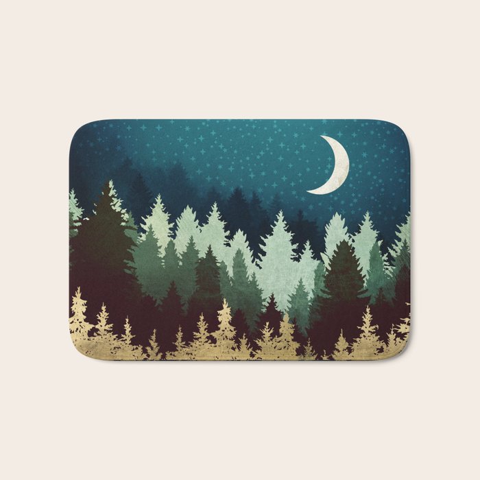 Star Forest Reflection Bath Mat Gallery Image 1