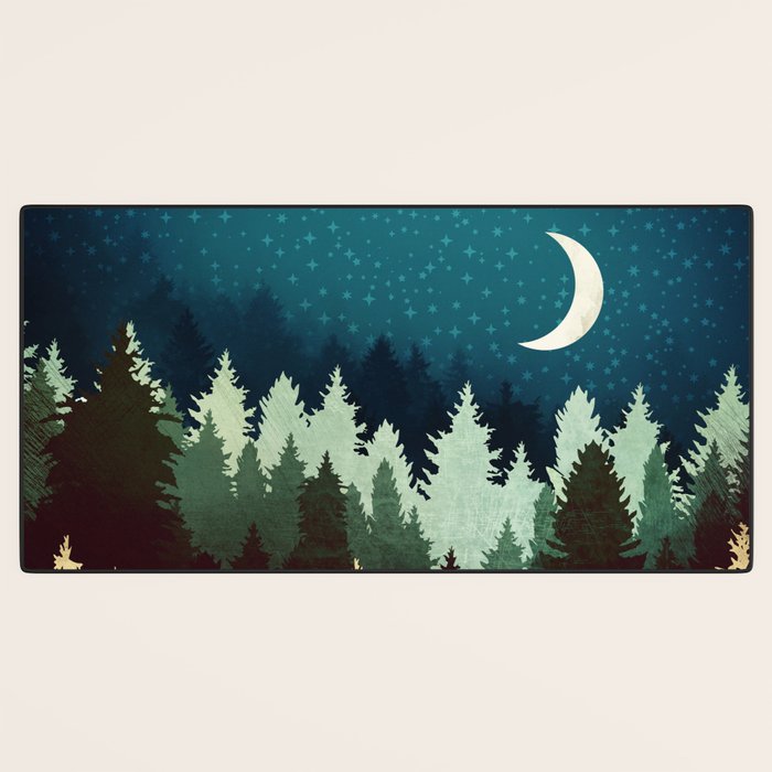Star Forest Reflection Desk Mat Gallery Image 3