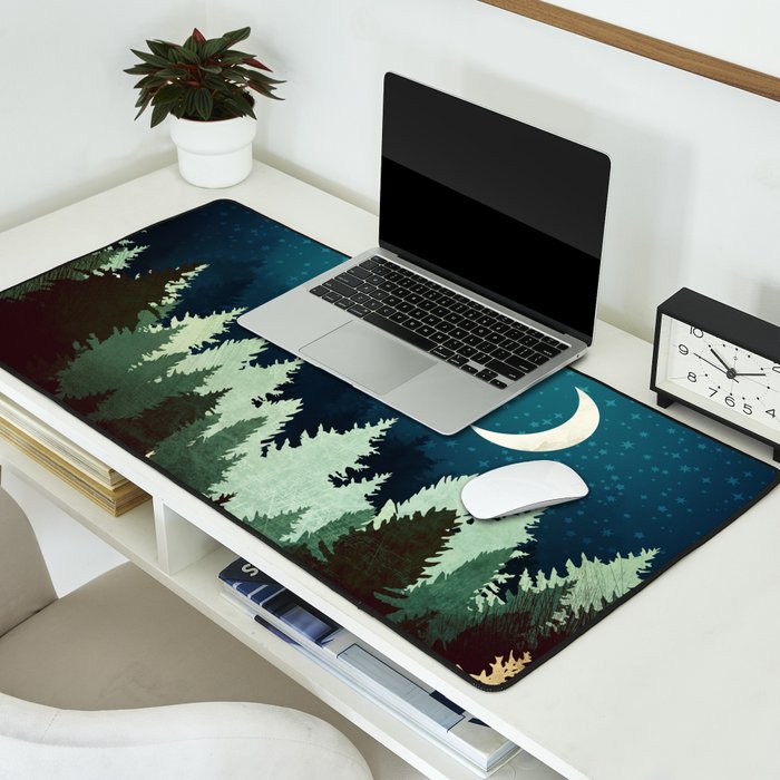 Star Forest Reflection Desk Mat Gallery Image 2