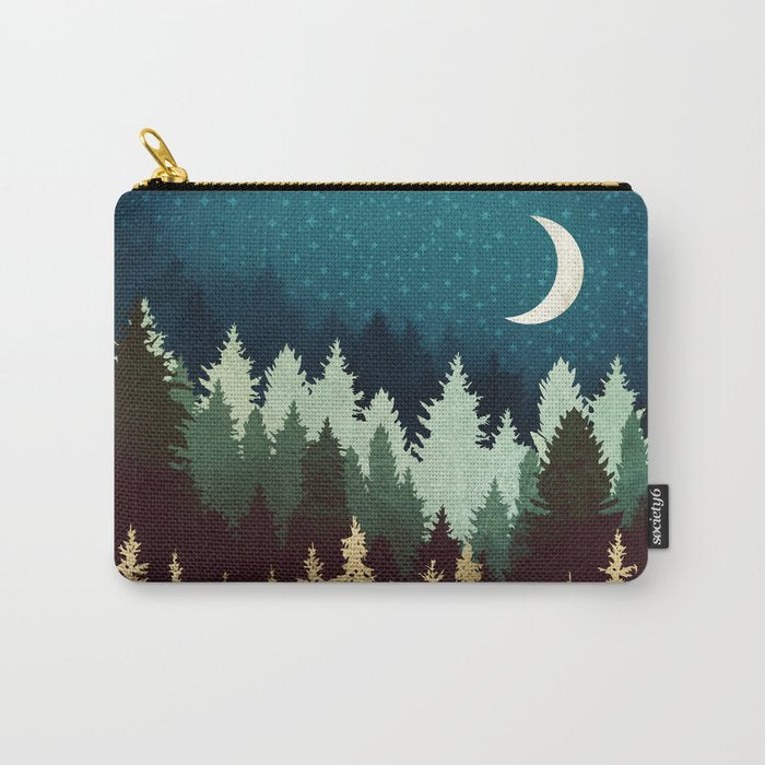 Star Forest Reflection Carry All Pouch Gallery Image 1