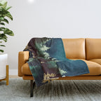 Star Forest Reflection Throw Blanket Gallery Image 1