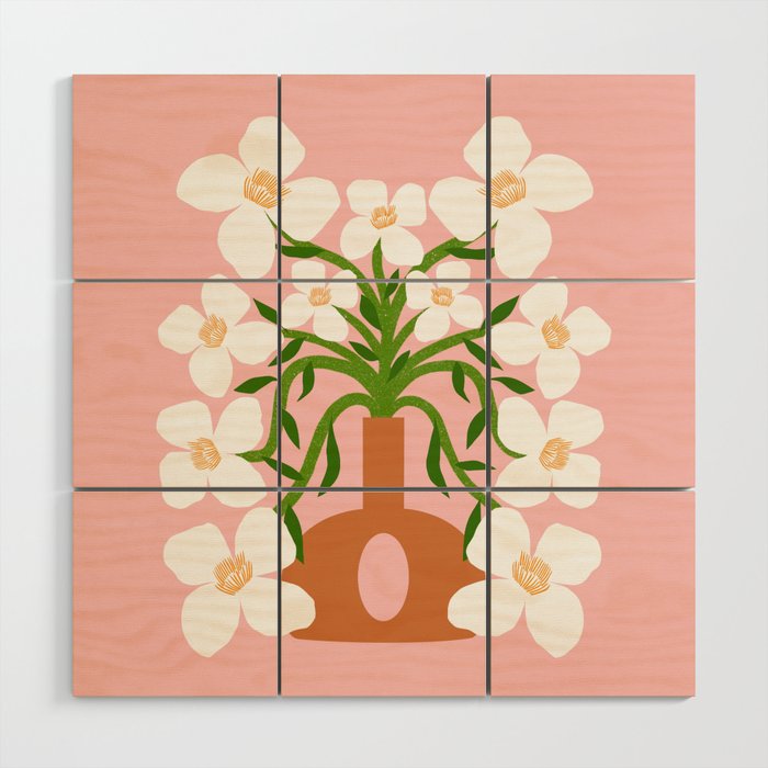 Spring Bouquet Wood Wall Art Gallery Image 1