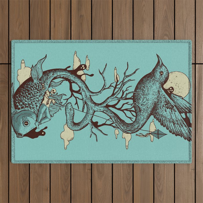 Escape from Reality Outdoor Rug Gallery Image 1