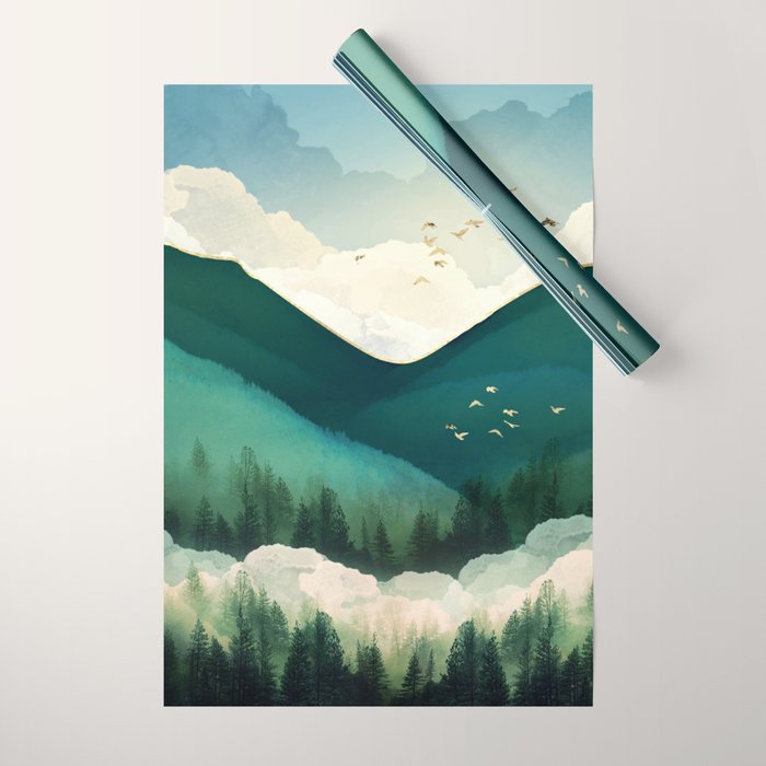 Emerald Hills Wrapping Paper Gallery Image 1