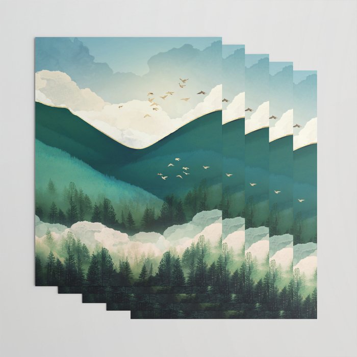Emerald Hills Wrapping Paper Gallery Image 3