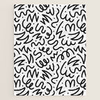 Fun black line doodle art pattern Jigsaw Puzzle Gallery Image 1
