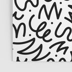 Fun black line doodle art pattern Poster Gallery Image 3