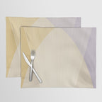 Cecilia Shapes I - Neutral Yellow and Purple Placemat Gallery Image 1