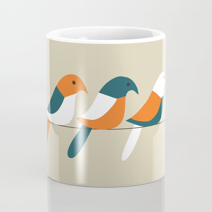 Birds on wire Coffee Mug Gallery Image 4