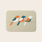 Birds on wire Bath Mat Gallery Image 1